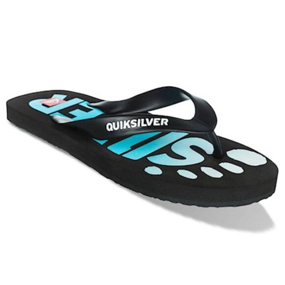 Quiksilver Maldive Fadefoot Boys Outdoor Flip Flops Black/Blue Size 4/5 - Picture 1 of 12